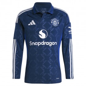 Manchester United Matchtröjor Borta Fotbollströja 2024-25 Långärmad